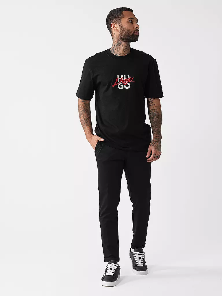 HUGO | T-Shirt DLONGNY | schwarz