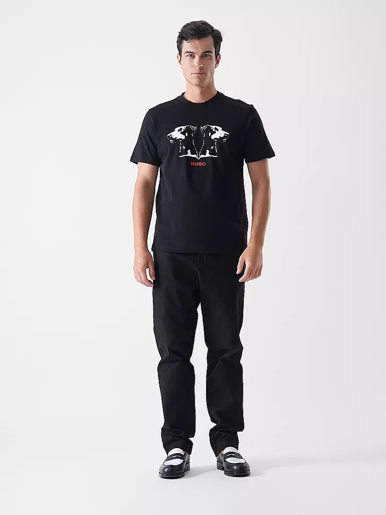 HUGO | T-Shirt DULIVIO | schwarz