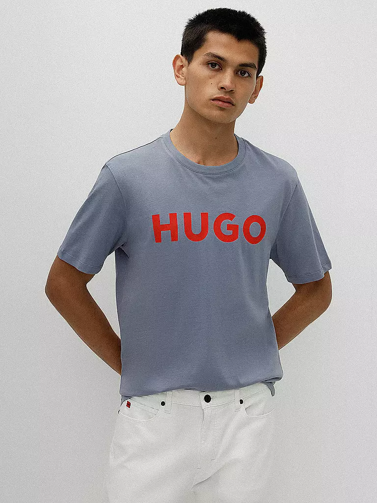 HUGO | T-Shirt DULIVIO | hellgrau