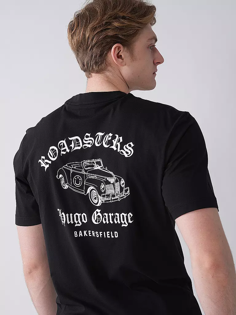 HUGO | T-Shirt NATOPU | schwarz