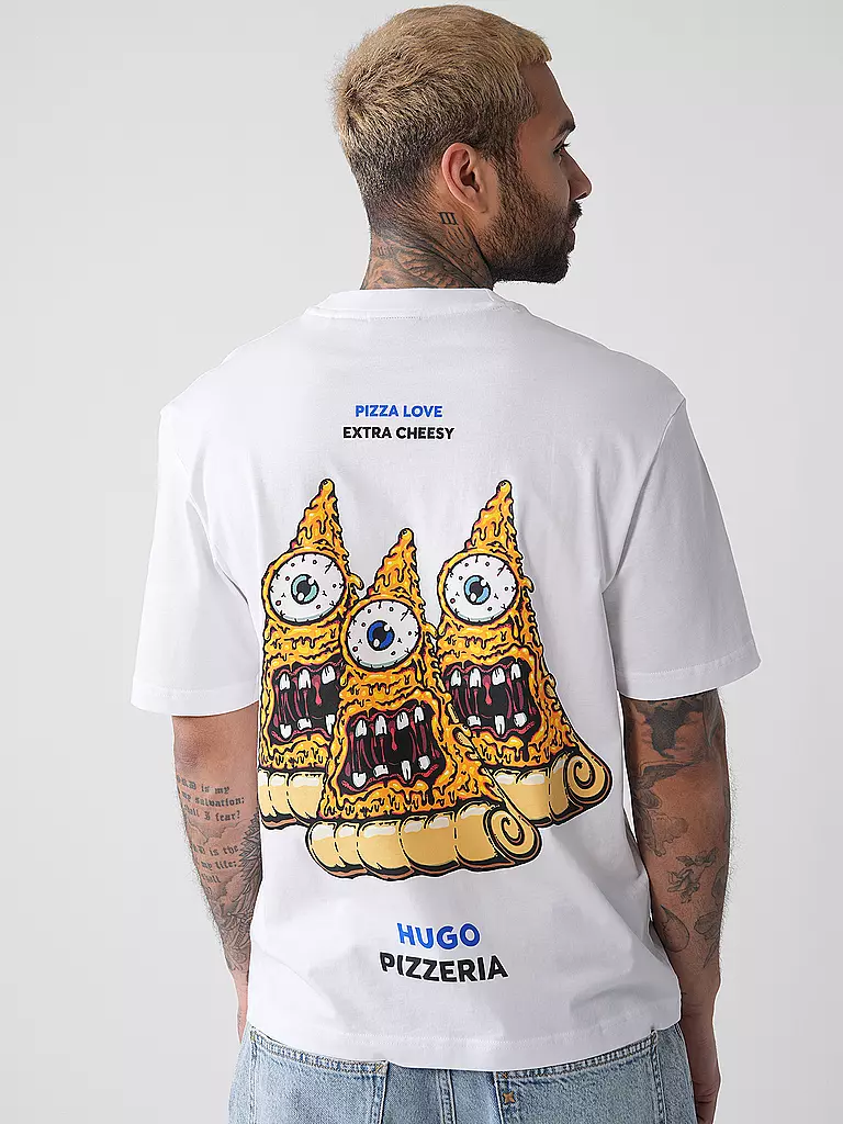 HUGO | T-Shirt NIZZERIO | weiss