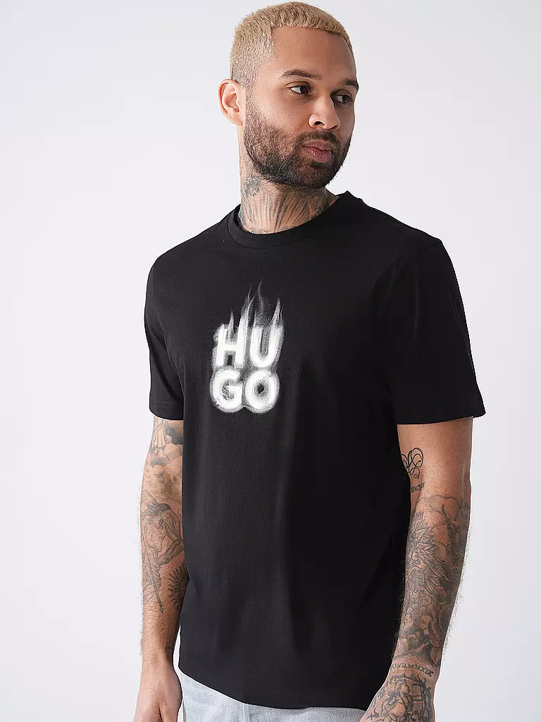 HUGO | T-Shirt Regular Fit DALAYER | schwarz