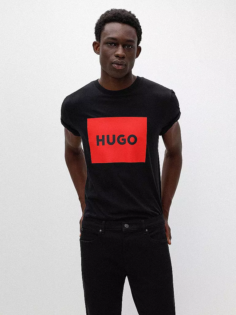 HUGO | T-Shirt Regular Fit DULIVE 222 | schwarz