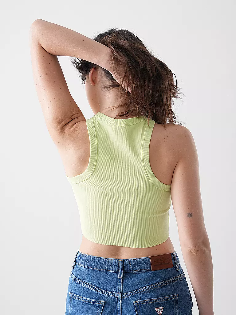 HUGO | Top Cropped Fit | hellblau