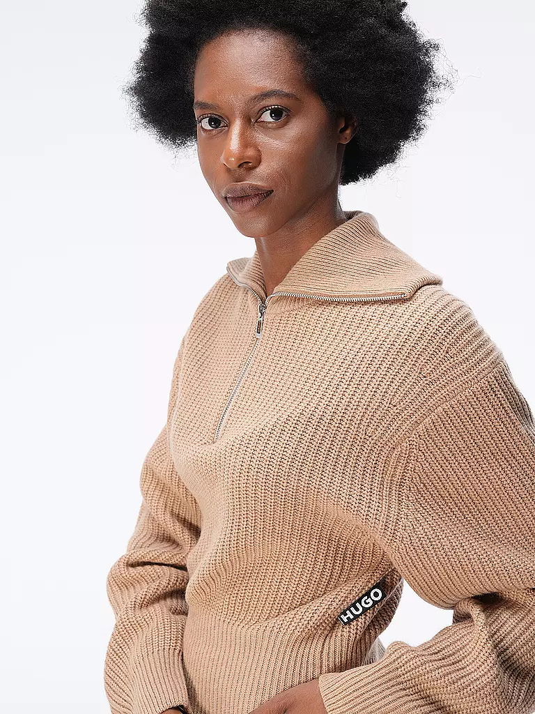 HUGO | Troyer Pullover SOFALIA | camel