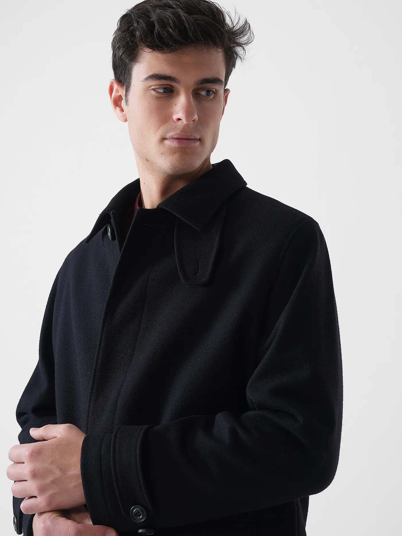 HUGO | Wollmantel MAVER | schwarz