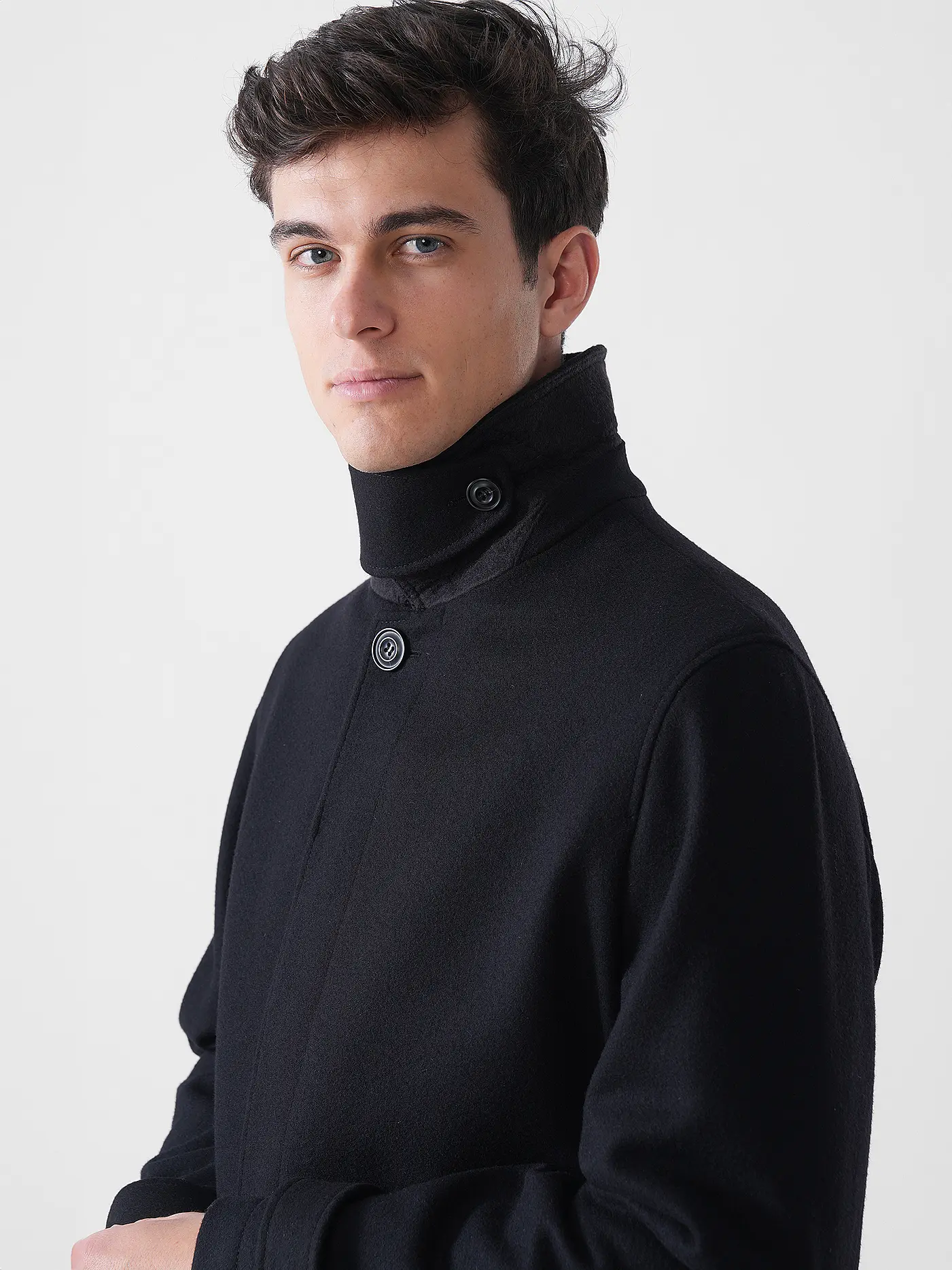 HUGO | Wollmantel MAVER | schwarz
