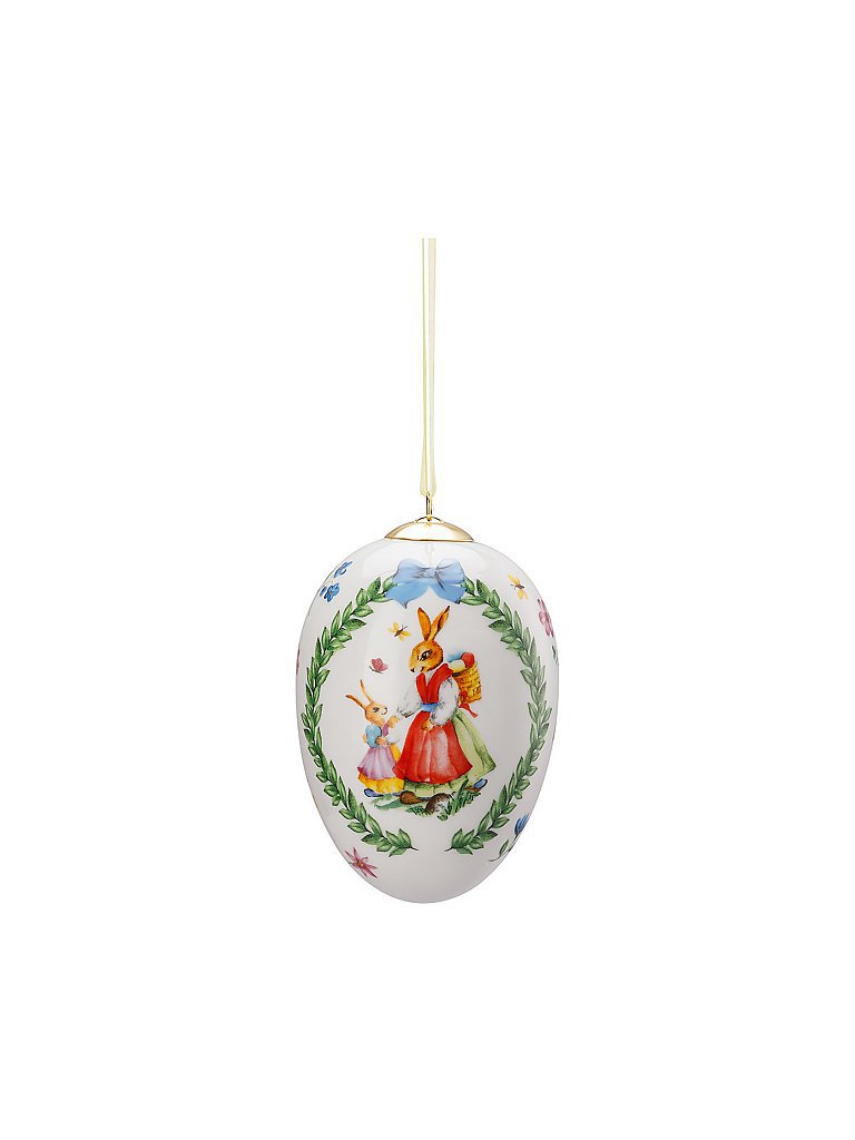 HUTSCHENREUTHER Porzellan Midi-Ei Osterspaziergang bunt