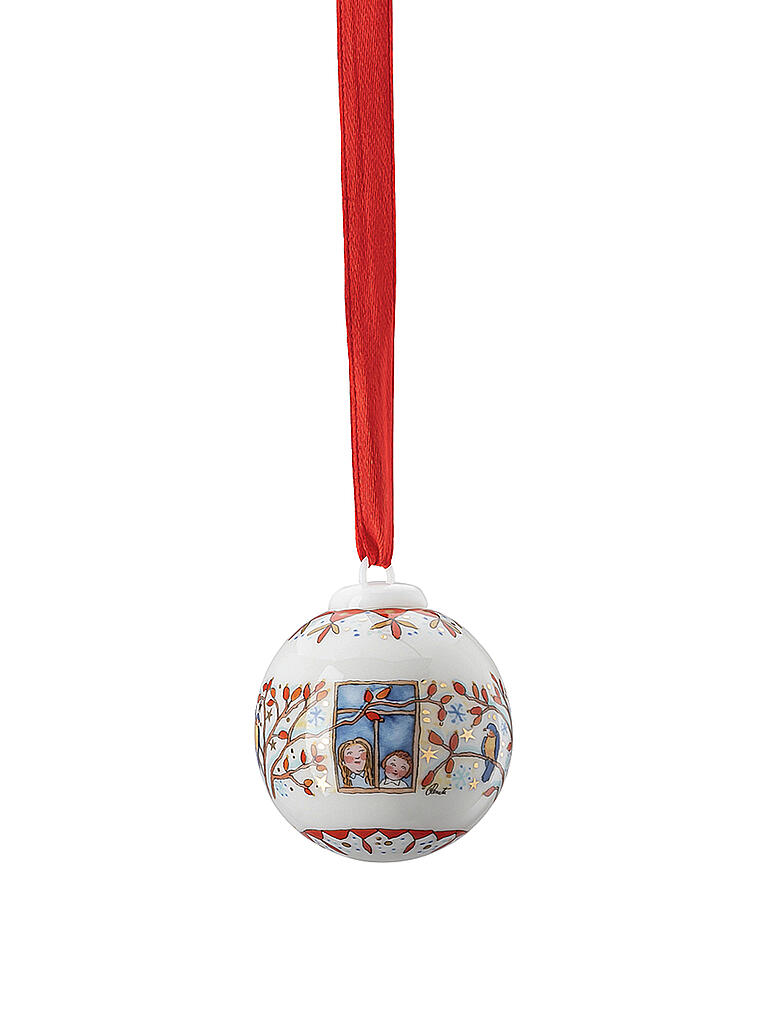 HUTSCHENREUTHER | Collector's Items Christmas Am Fenster Porzellan Minikugel | bunt