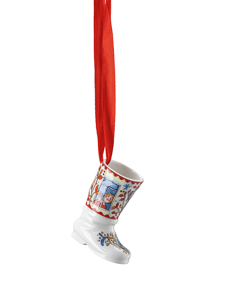 HUTSCHENREUTHER | Collector's Items Christmas Am Fenster Porzellan-Ministiefel | bunt
