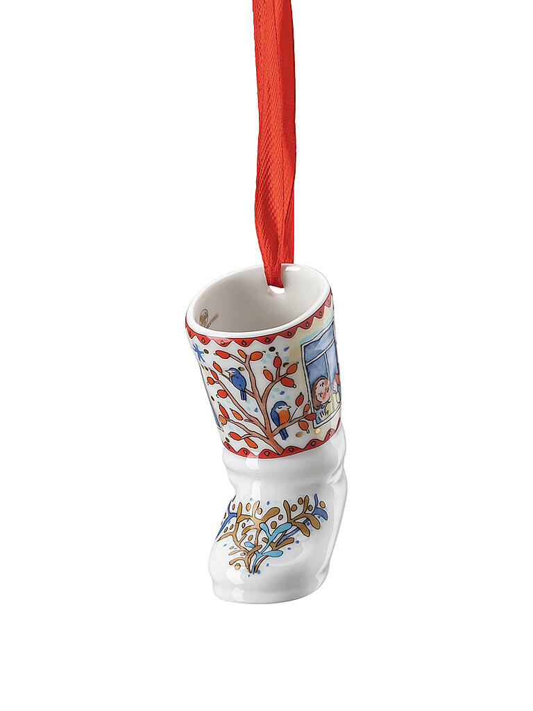 HUTSCHENREUTHER | Collector's Items Christmas Am Fenster Porzellan-Ministiefel | bunt
