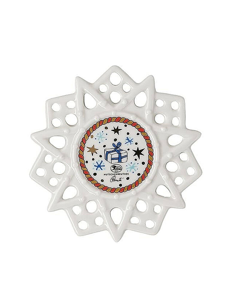 HUTSCHENREUTHER | Porzellan Schmuckstern Freunde 7,5cm  | bunt