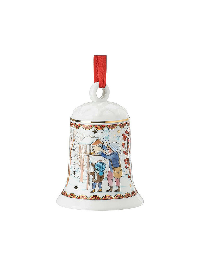 HUTSCHENREUTHER | Porzellan Weihnachtsglocke Limitierte Edition 12cm | bunt