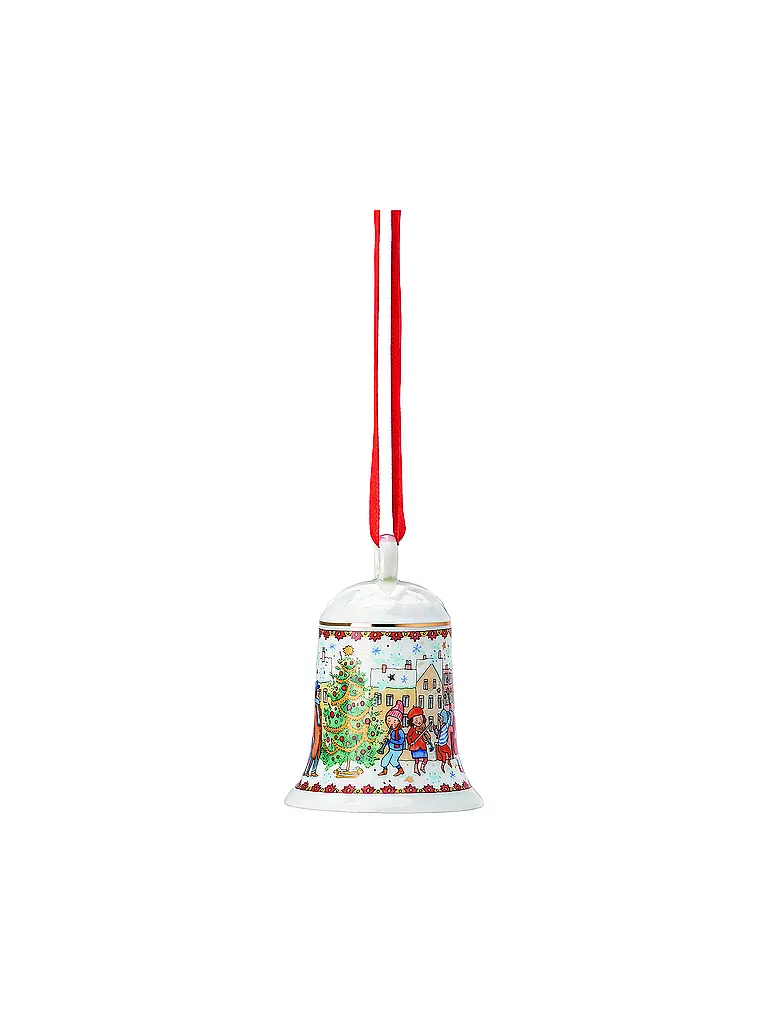 HUTSCHENREUTHER | Weihnachts Porzellan Glocke 2023 | bunt