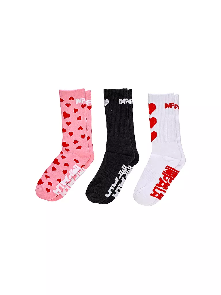 IMPALA | Socken 3-er Pkg. hearts | bunt