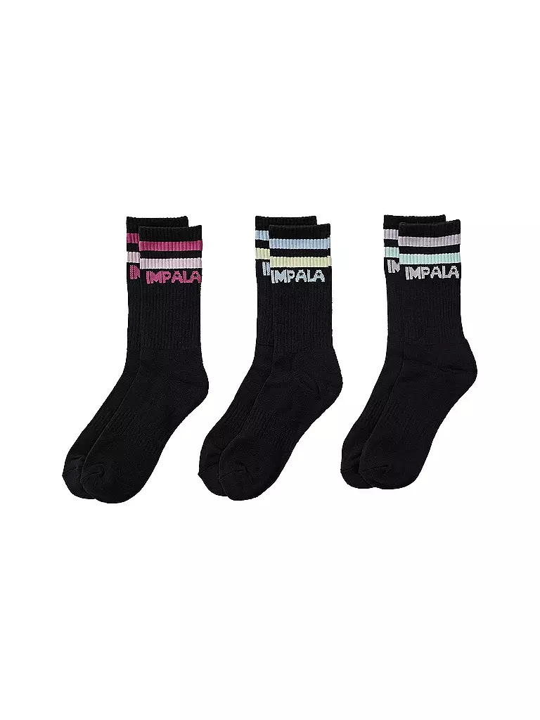 IMPALA | Socken 3er Pkg black | schwarz