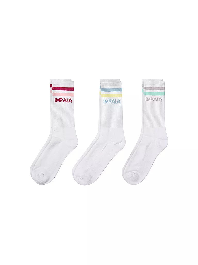 IMPALA | Socken 3er Pkg pastel | weiss