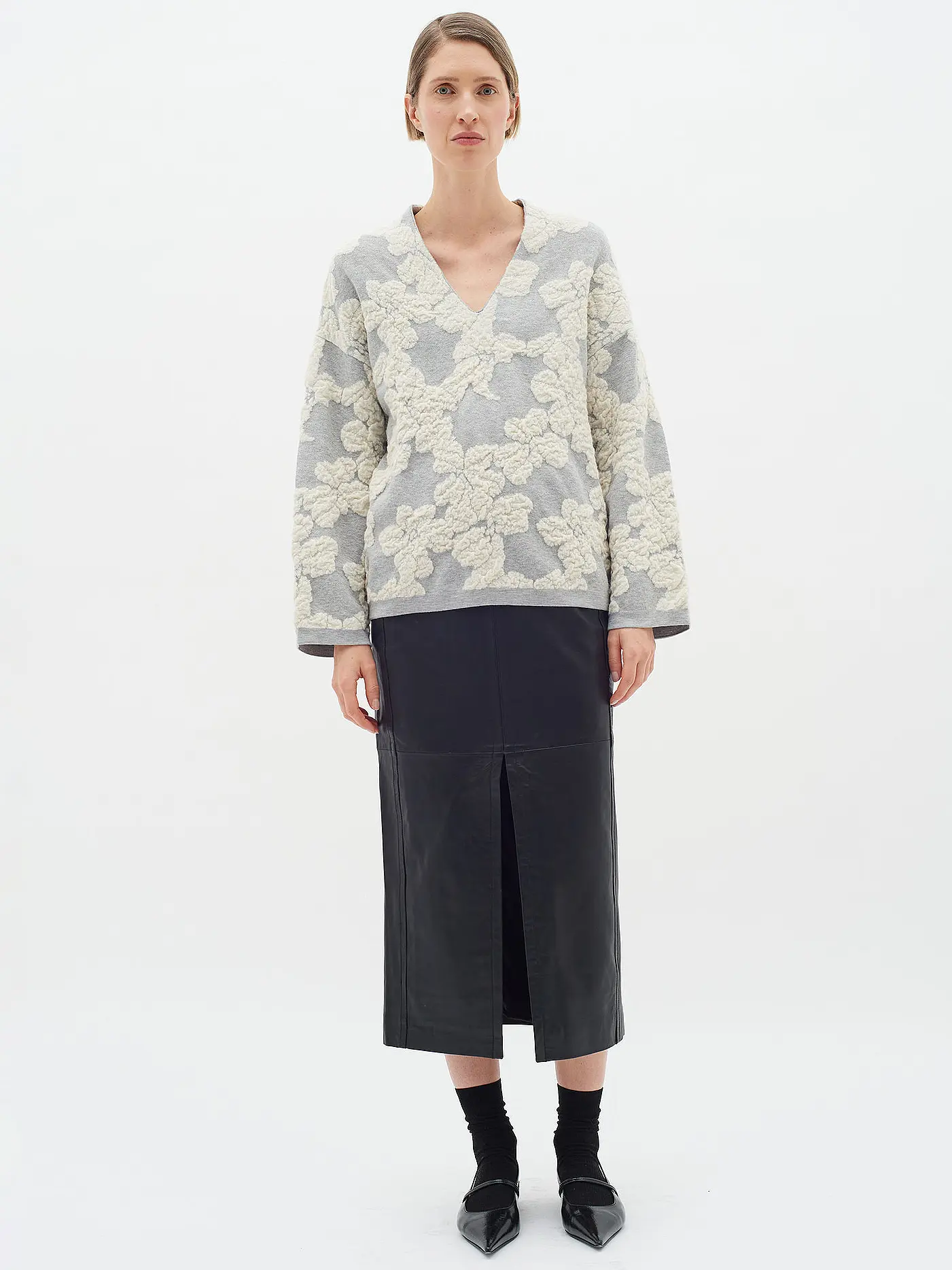 IN WEAR | Lederrock KAMAIW | schwarz