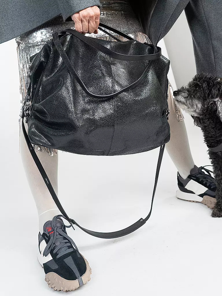 INA KENT | Ledertasche - Henkeltasche DELA EDEN ED. 1 | silber