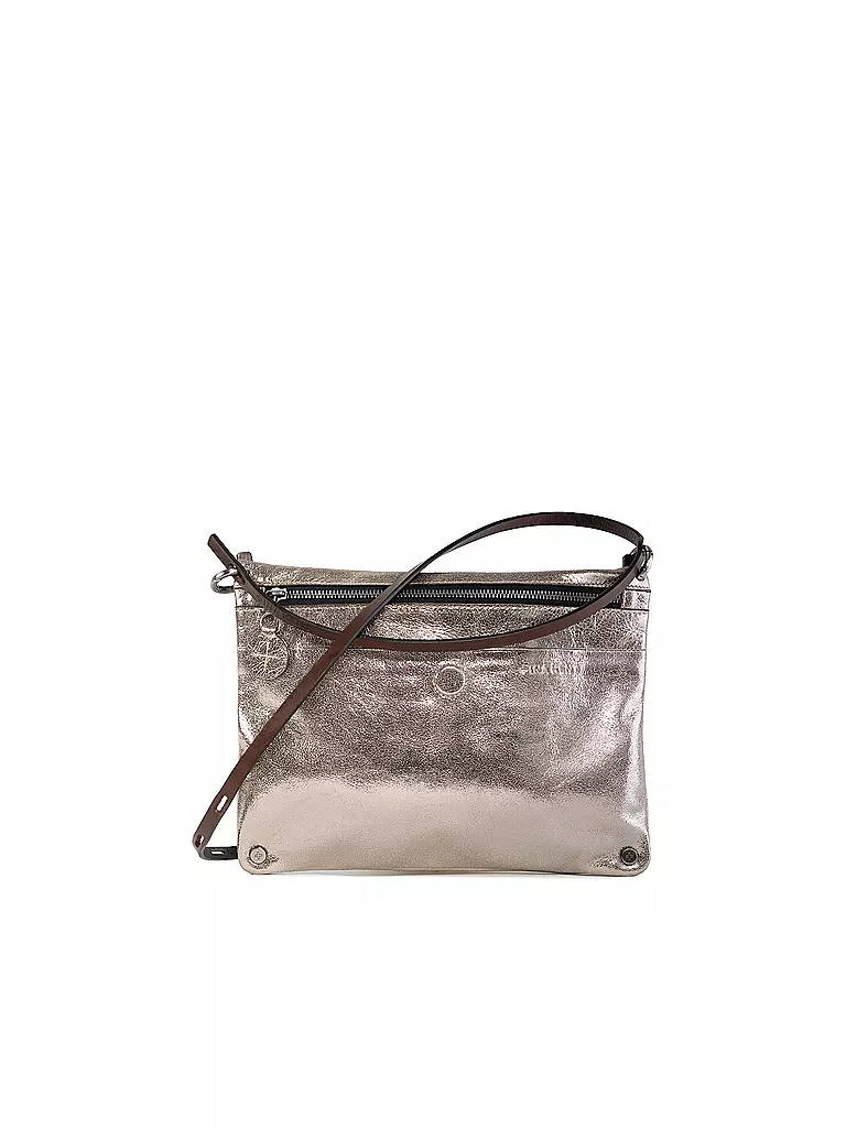 INA KENT | Ledertasche - Mini Bag MOONSTRUCK ed.2 | silber