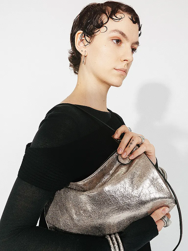 INA KENT | Ledertasche - Umhängetasche ORNAMENT Ed. 2 | Silber