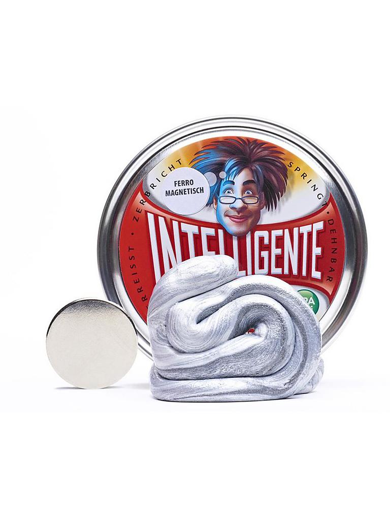 INTELLIGENTE KNETE | Knete - Ferromagnetisch - Silber inkl. Super-Magnet | keine Farbe