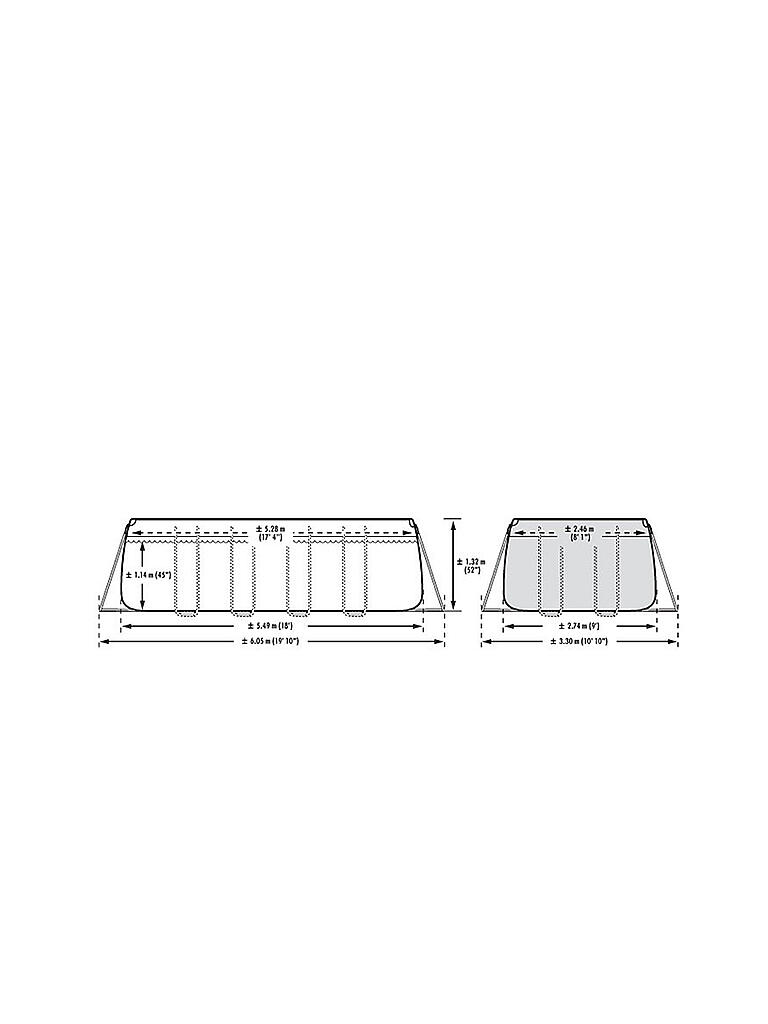 INTEX | INTEX Ultra XTR Frame Pool 549x274x132 cm mit Sandfilter 26356 | keine Farbe