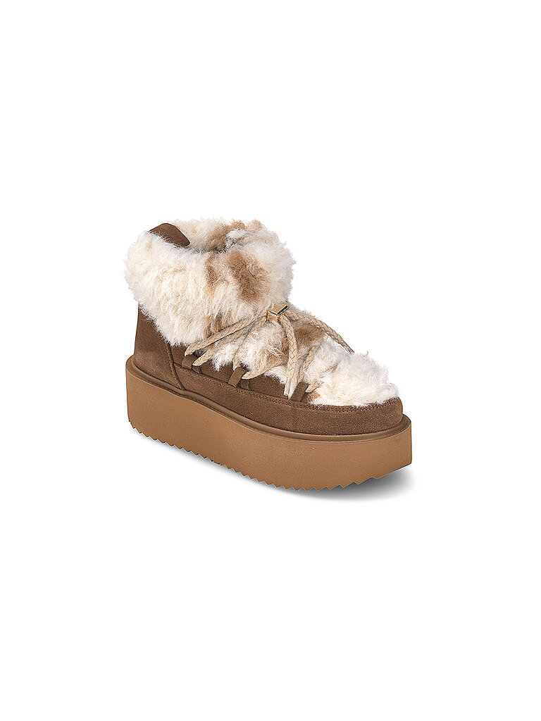 INUIKII Snowboots TEDDY PLATFORM hellbraun | 40