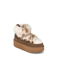INUIKII | Snowboots TEDDY PLATFORM | hellbraun