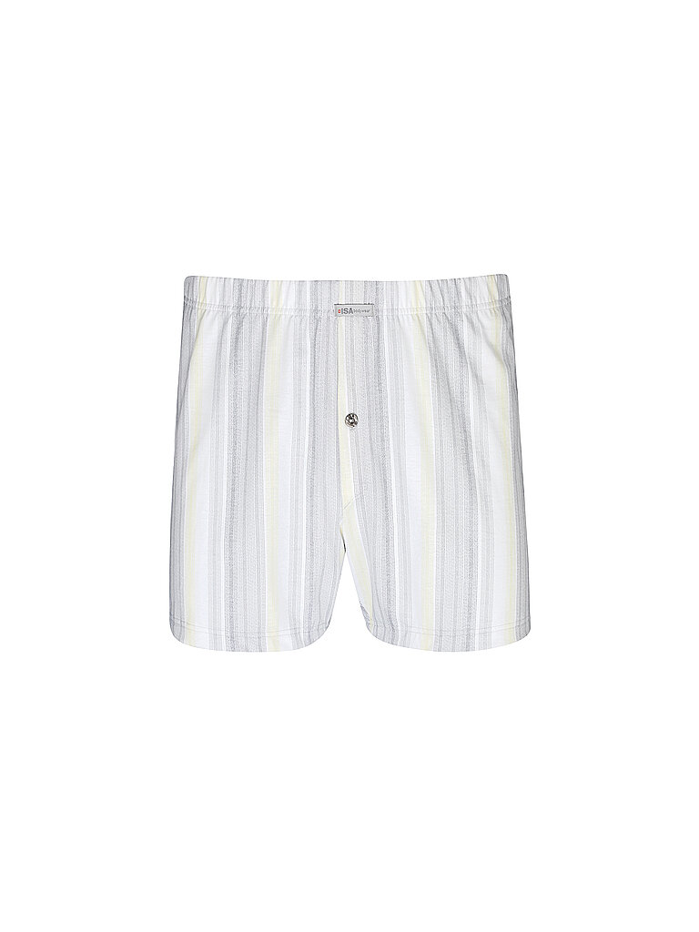 ISA Boxershorts gelb hellgrau | M