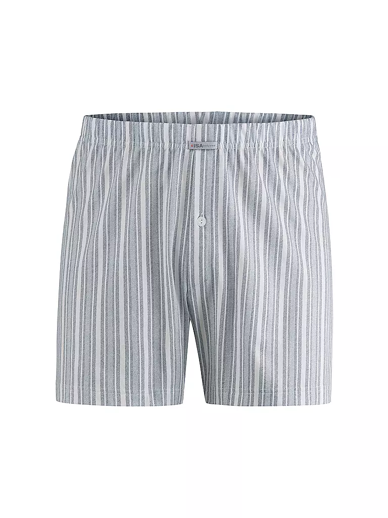 ISA | Boxershorts Oliv Blau  | blau