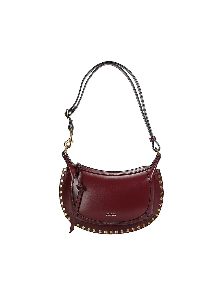 ISABEL MARANT | Ledertasche - Schultertasche OSKAN MOON | Dunkelrot