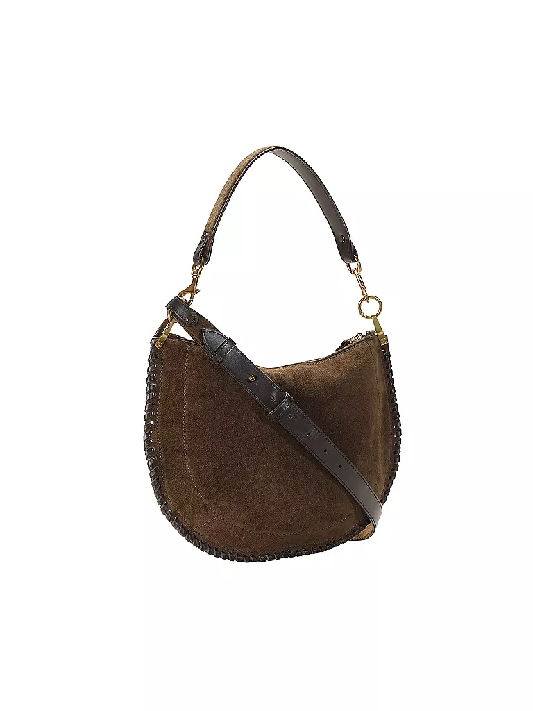 ISABEL MARANT | Ledertasche - Umhängetasche OSKAN SOFT ZIP | braun