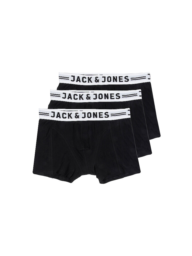 JACK & JONES Herren Sense Trunks 3-pack Boxershorts, Black 2, S EU