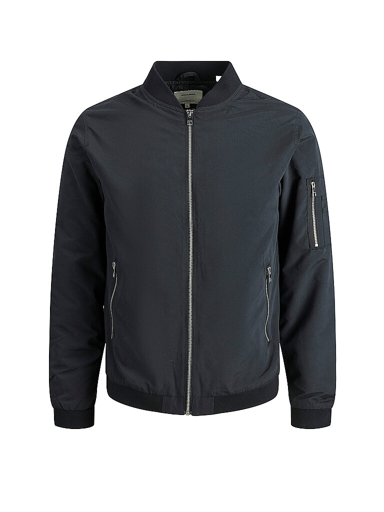 JACK & JONES Herren JJERUSH Bomber NOOS 12165203,Schwarz,XL