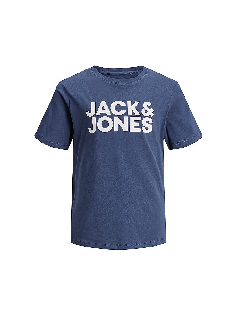 JACK & JONES Jungen-T-Shirt  blau | 140
