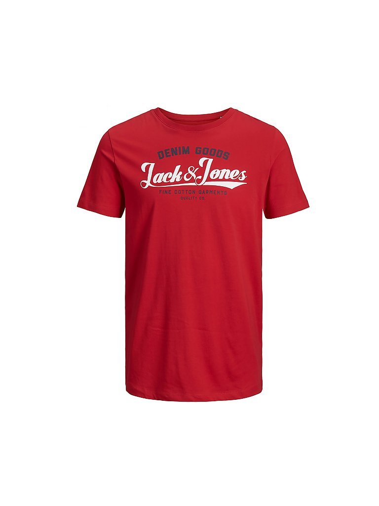 JACK & JONES Jungen T-Shirt JJELOGO rot | 152