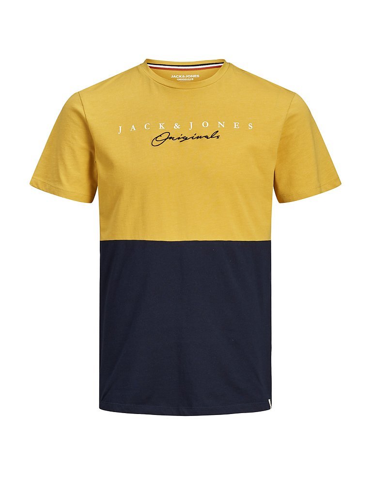 JACK & JONES T Shirt JORSTATION gelb | L