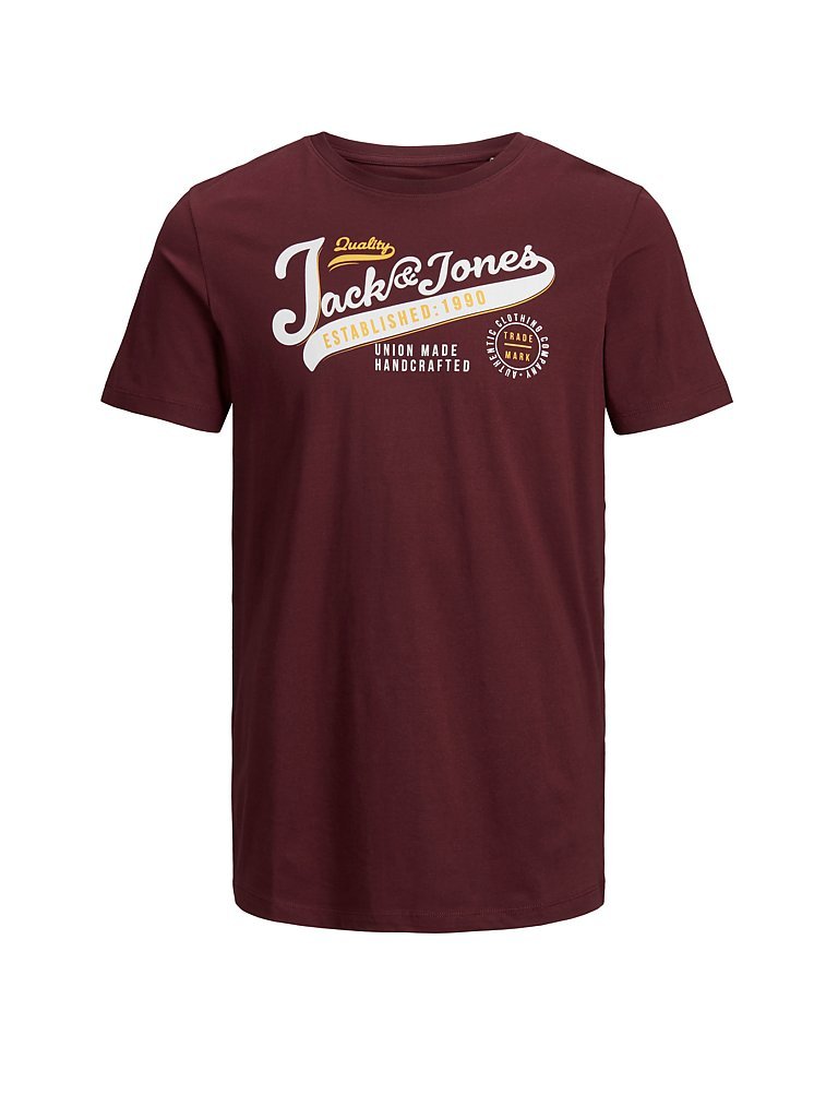 JACK & JONES T Shirt JJELOGO rot | S