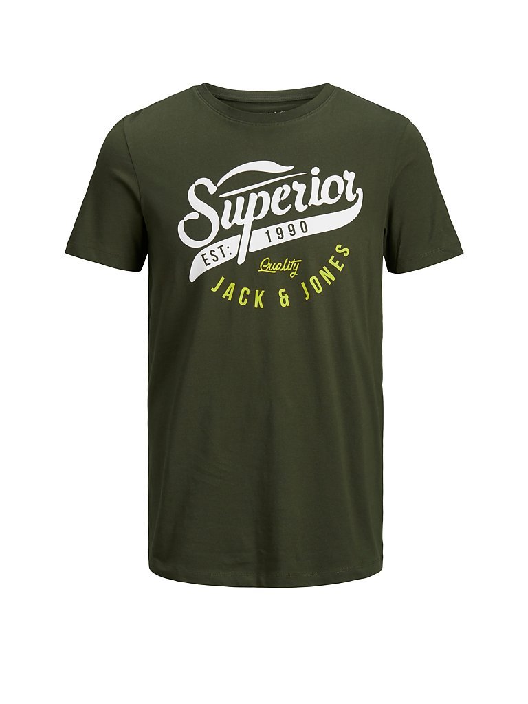JACK & JONES T Shirt JJELOGO grün | XL
