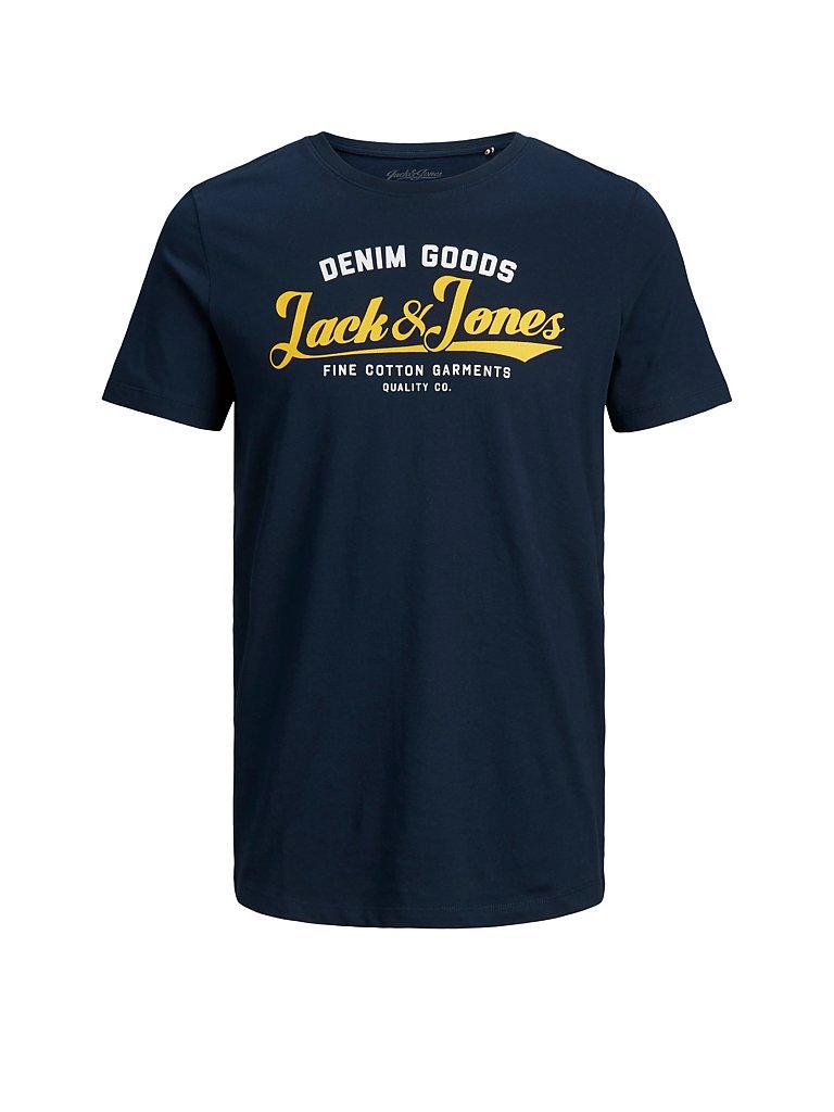 JACK & JONES T Shirt JJELOGO blau | M