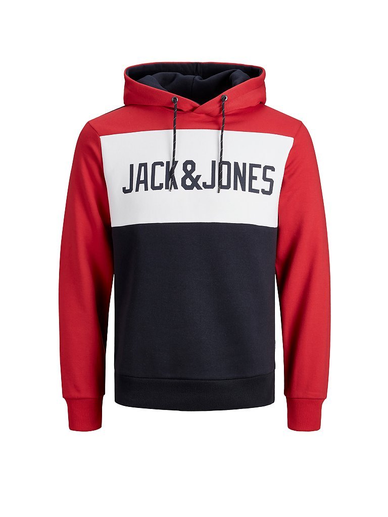JACK & JONES Sweater JJELOGO rot | L