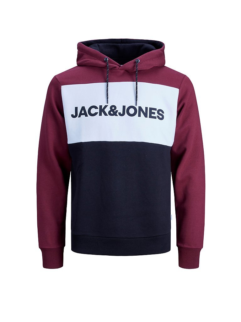 JACK & JONES Sweater JJELOGO rot | M