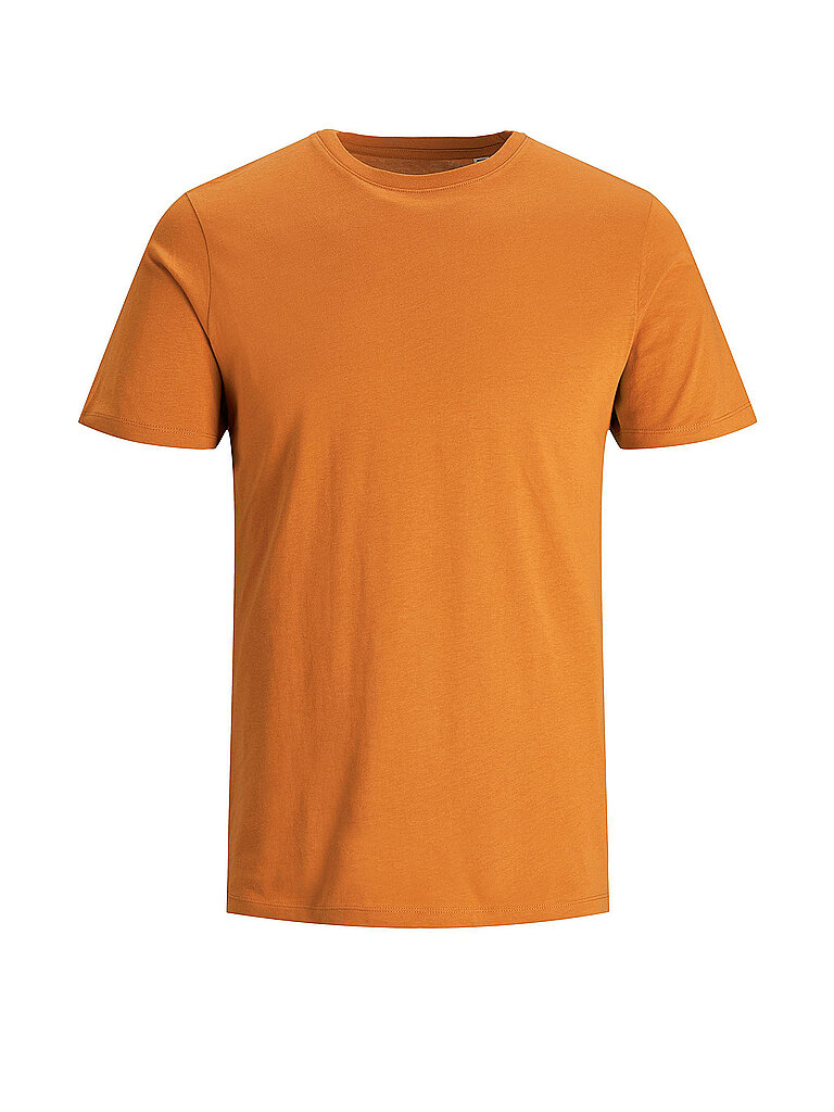 JACK & JONES T-Shirt Slim Fit JJEORGANIC orange | L