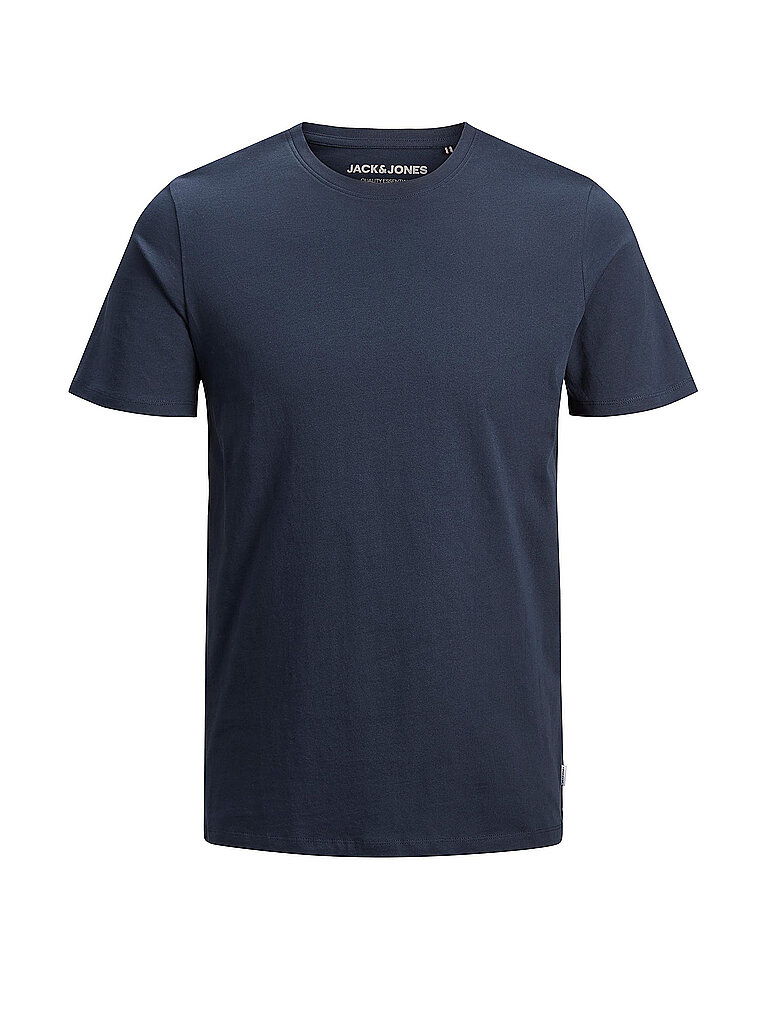 JACK & JONES T-Shirt Slim Fit JJEORGANIC blau | L