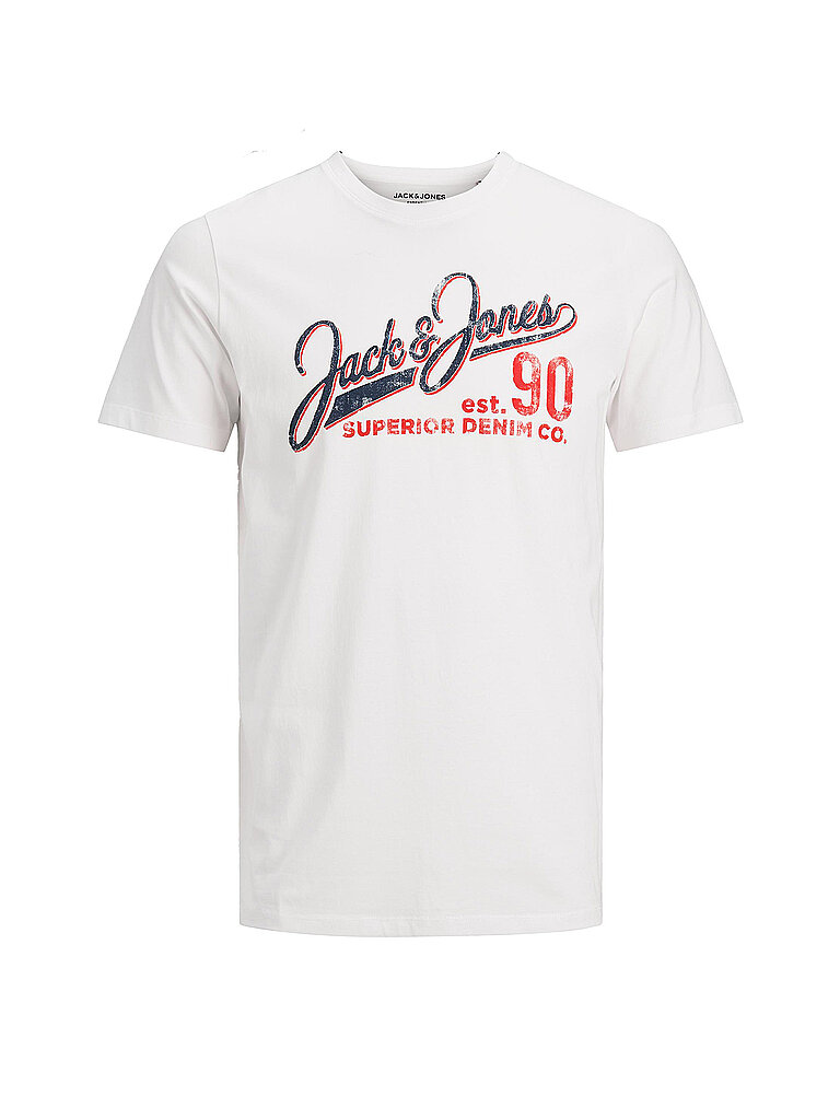 JACK & JONES T Shirt  JJELOGO   weiß | L