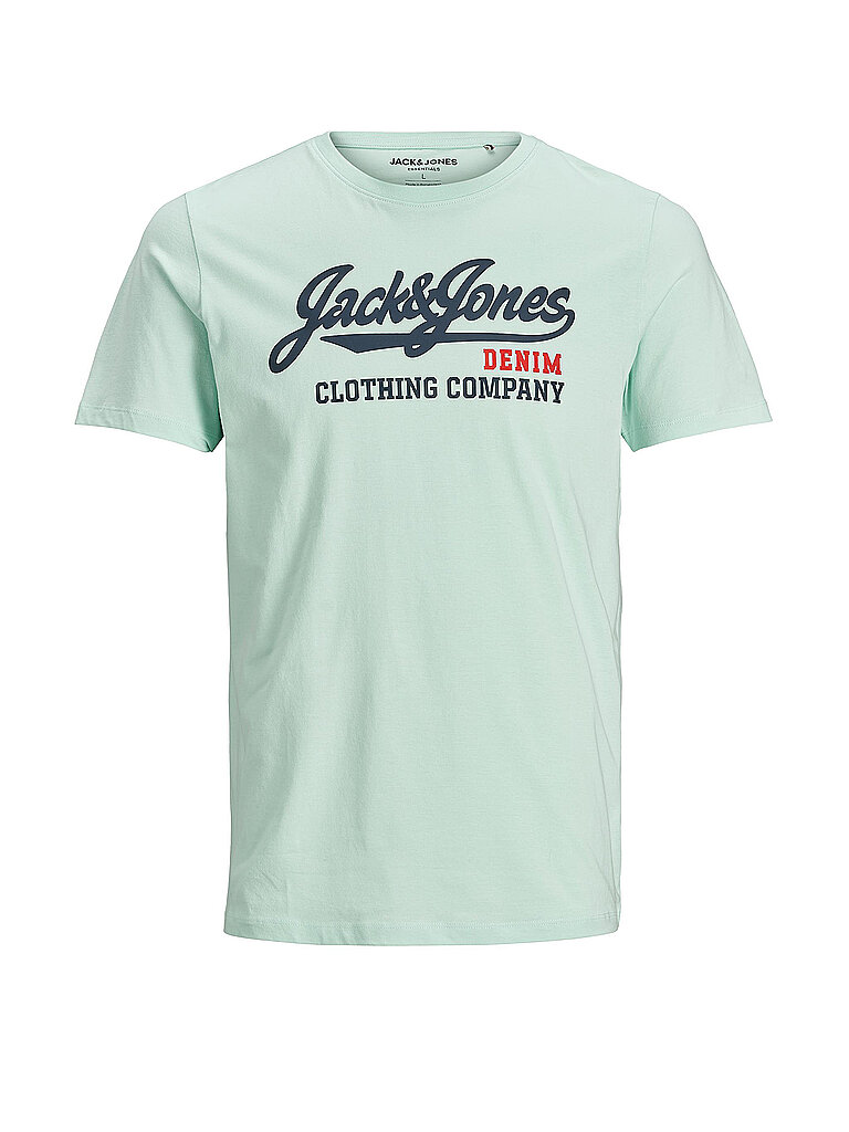 JACK & JONES T Shirt  JJELOGO   türkis | L
