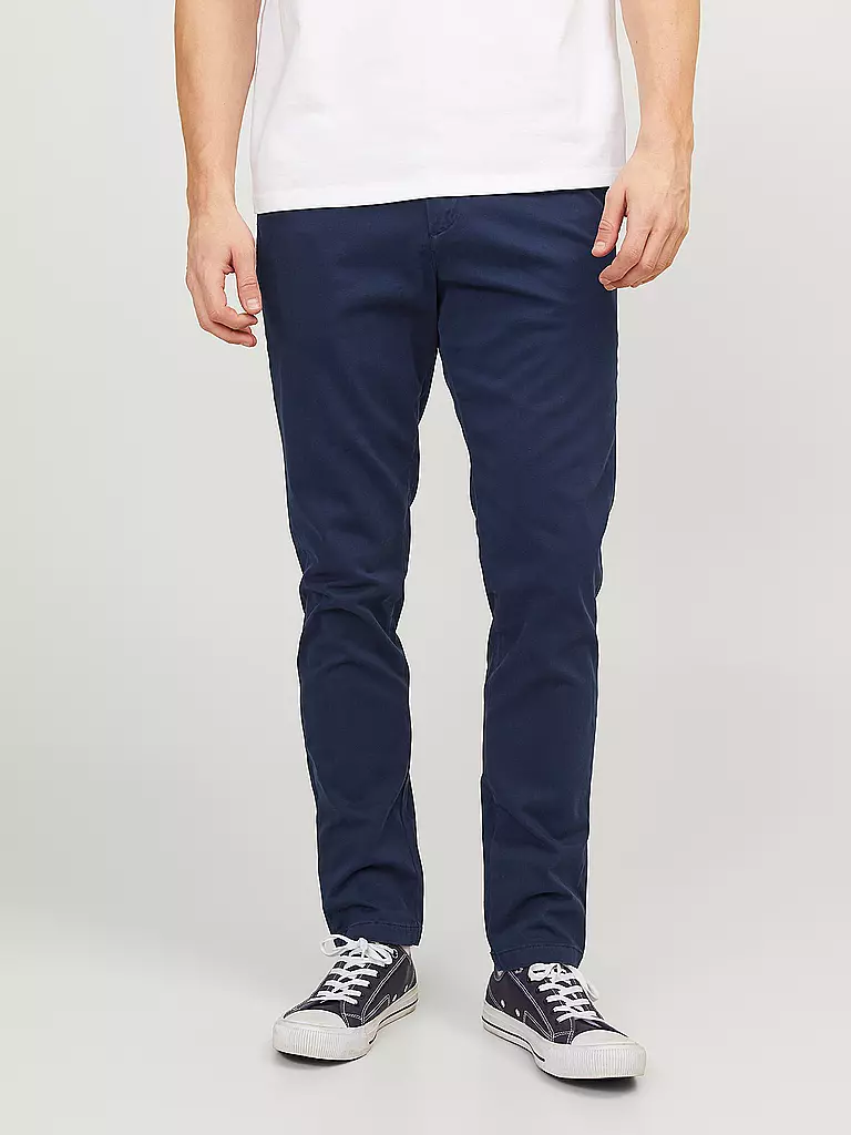 JACK & JONES | Chino Slim Fit JPSTMARCO | schwarz