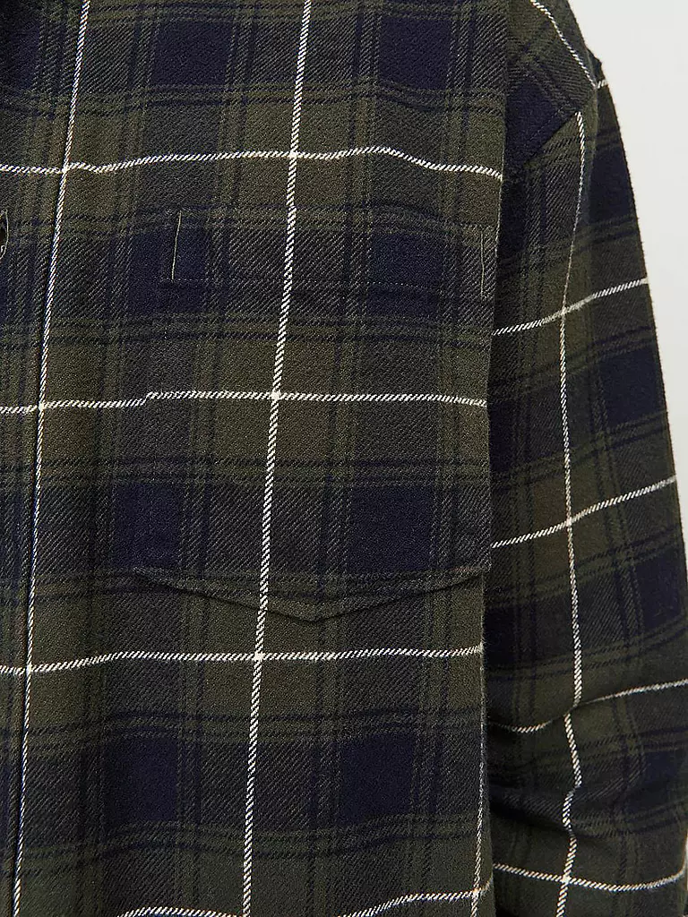 JACK & JONES | Flannelhemd Overshirt JORFREDERIKSBERG | schwarz