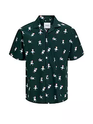 JACK & JONES | Hemd Comfort Fit JJXMAS | dunkelgrün